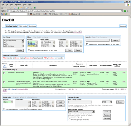 DocDB Display mode