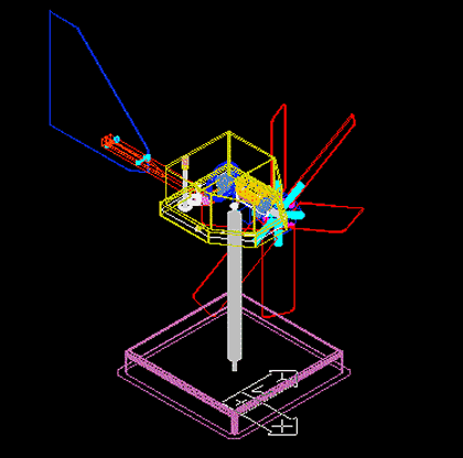 AutoCAD wireframe model